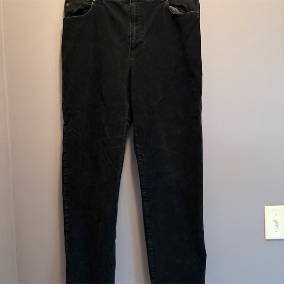 Jones New York Pants - Jones New York Sport Pants Womens 14 Blue Corduroy Straight Leg Stretch